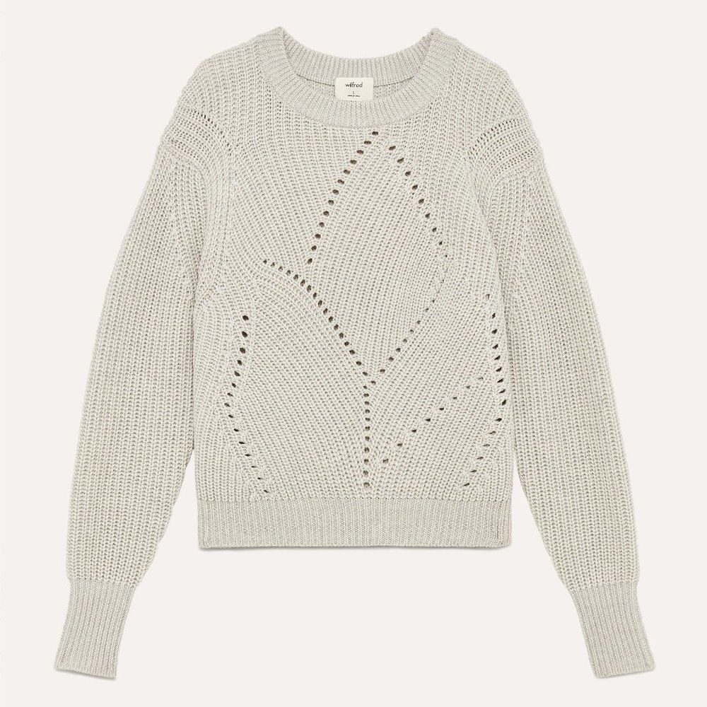 Aritzia Wilfred Serment Sweater in gray